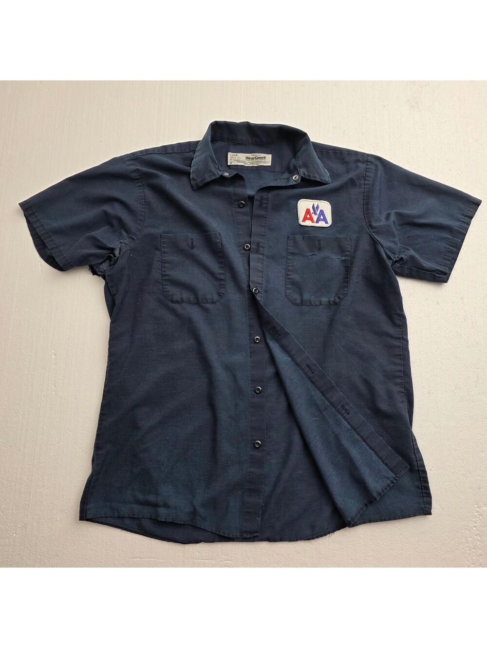 Vintage American Airlines Navy Workwear Uniform Shirt - Picture 1 of 8